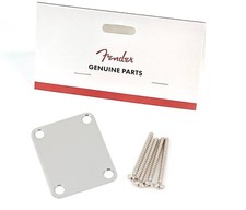 Genuine Fender Neck Plate PLAIN NO LOGO Strat Tele Electric Guitar HARDWARE New
