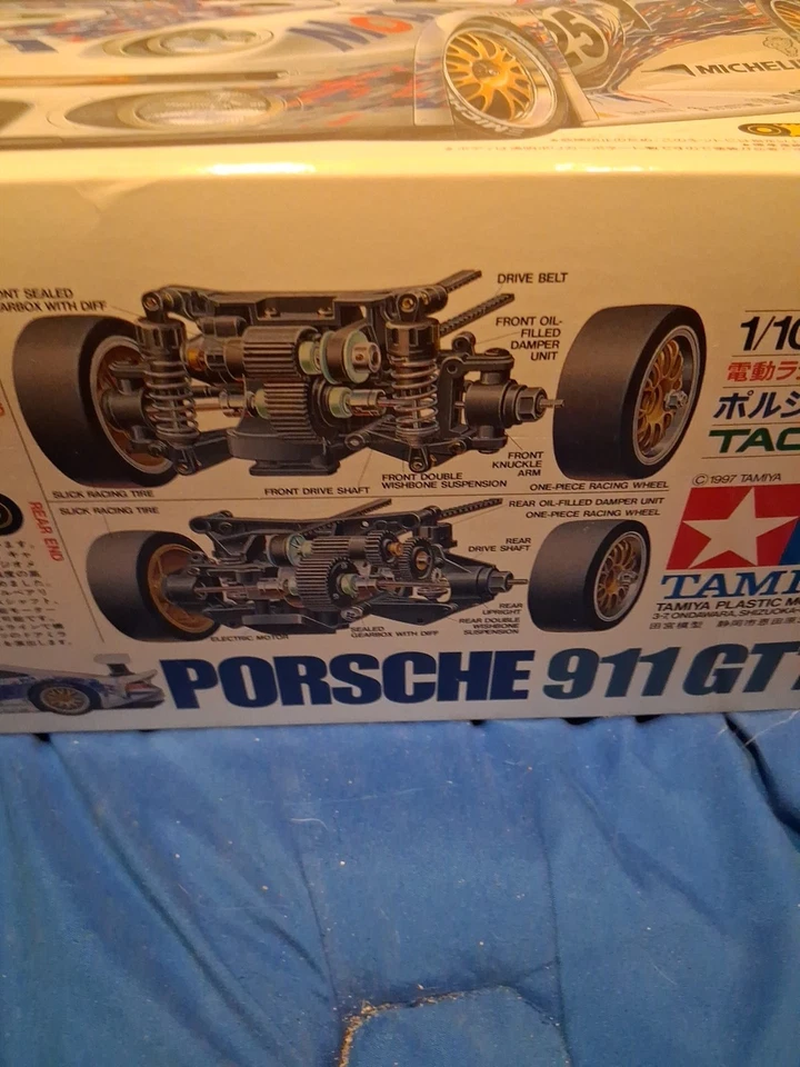 Tamiya 1/10 Scale RC Porsche 911 Gt 1 Kit New Open Box - Image 3 of 4