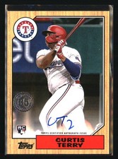 2022 Topps #87BA-CT Curtis Terry 1987 Topps Baseball Auto