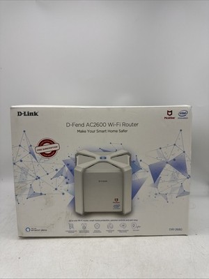 D-Link D-Fend AC2600 All-in-One Wireless Router DIR-2680-US-W Dual Band (VD)