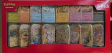 Pokemon TCG: S&V Prismatic Evolutions Mini Tin 8 Pack Factory Sealed Box