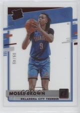 2020-21 Panini Clearly Donruss Rated Rookie Red 9/49 Moses Brown #54 0c6