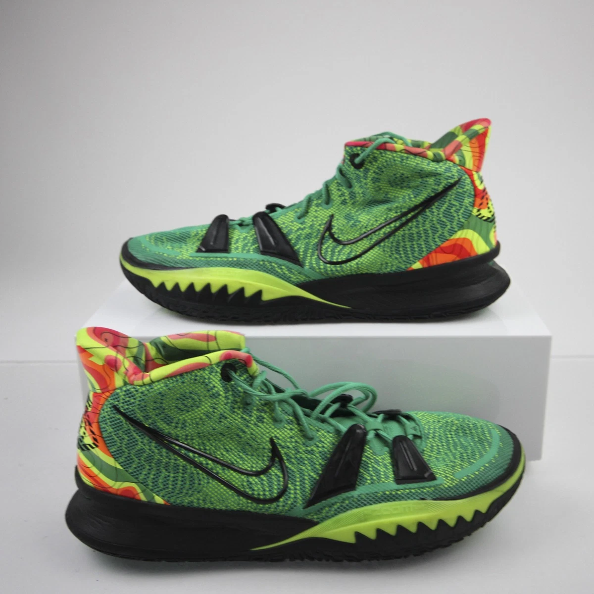 Nike Max Dominate Basketball XD Blue Gray & Lime Green Athletic Shoes Sz 9.5 Nike Green Basketball Shoes for Men for sale | eBay main image 4
