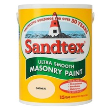 Sandtex 5 Litre Ultra Smooth Masonry Paint Home Wall Exterior Paints All Colours