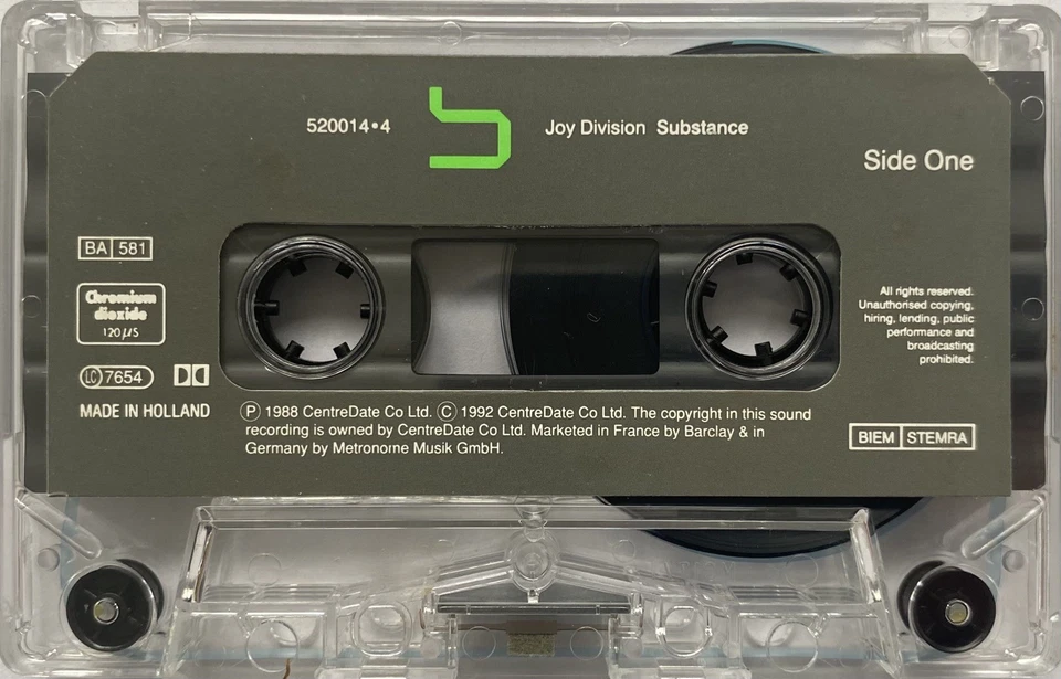 JOY DIVISION - SUBSTANCE CASSETTE TAPE 1992 MADE IN HOLLAND EUROPEAN ISSUE RARE! Foto 2 de 4