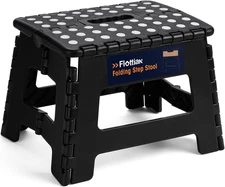 9" Folding Step Stool for  and Kids Holds up to 300 Lbs,Non-Slip Folding Stools
