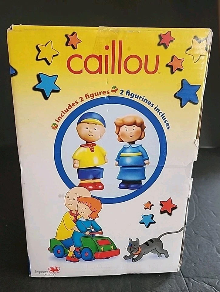 Caillou Learning Train Toy Set 2 Figures PBS Kids NEW Please Read Description  - Image 4 of 4