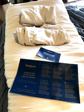 Bedsure Comforter Set Beige Oversized King Set 3 Piece Comforter  Pillowcases