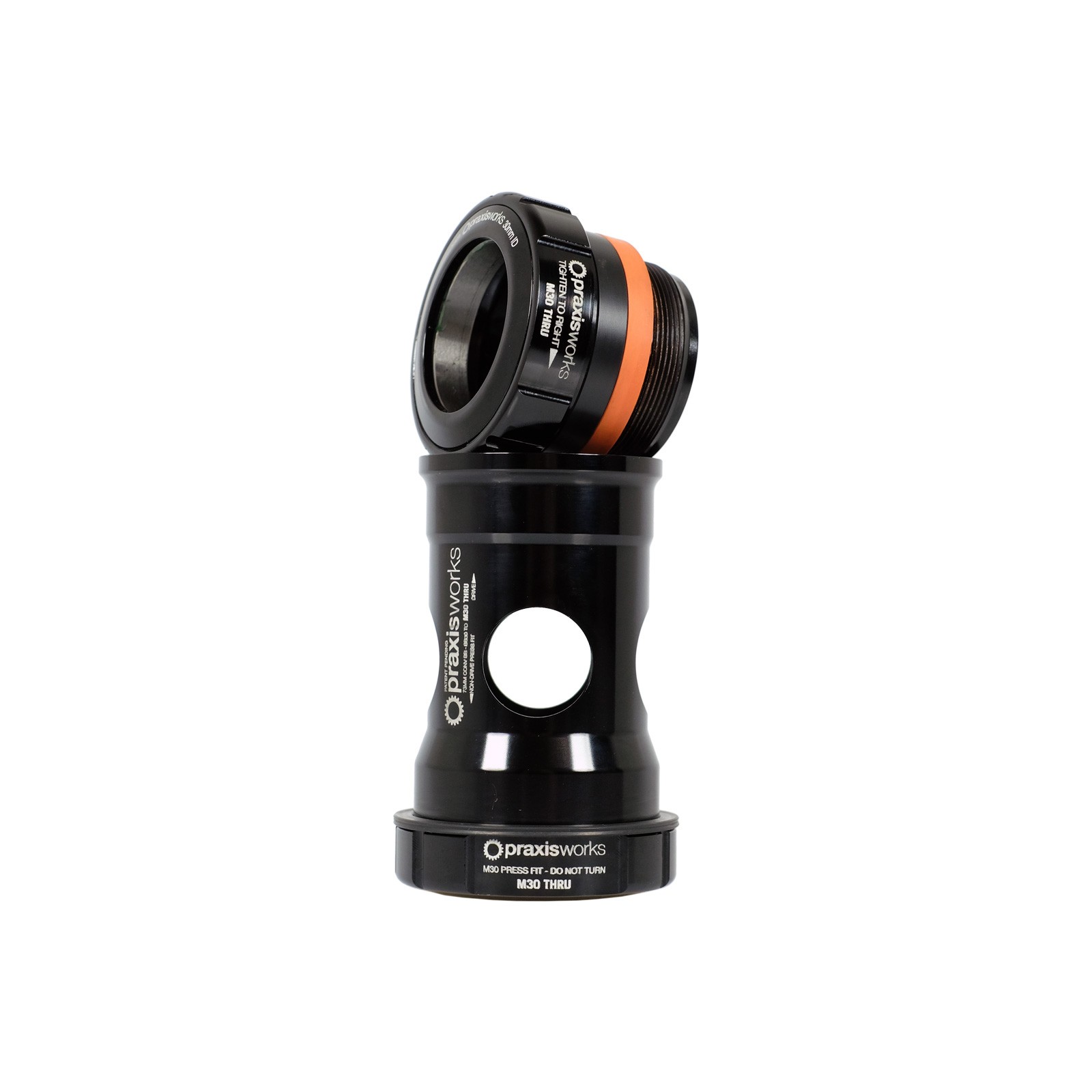 Praxis работает с резьбой M30 через резьбу BB30/PF30 BB- 73 мм Mtn