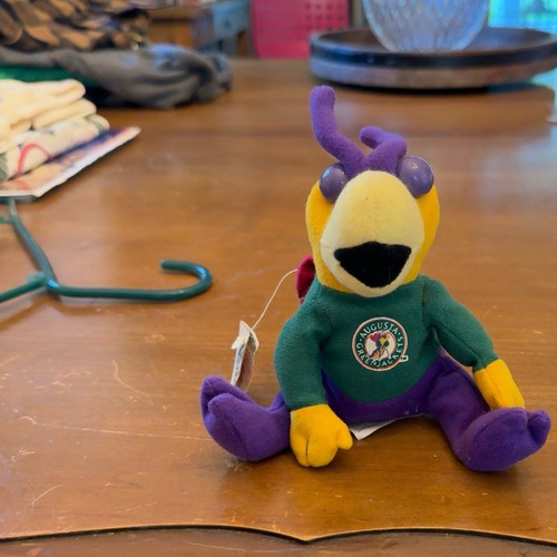 VTG Augusta GreenJackets Sting Mascot Plush Coca-Cola MiLB Baseball Tag