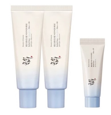 (2)Plus Mini 10ML BEAUTY OF JOSEON Relief Sun Aqua Fresh Rice SPF50+ PA++++ 50ml