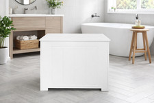 Bathroom Storage Unit Slimline Cabinet Laundry Tidy Box Wooden Small Slim Unit