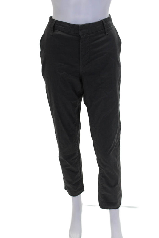Sundry Womens Cotton Four Pocket Mid-Rise Skinny Pants Trousers Gray Size 28