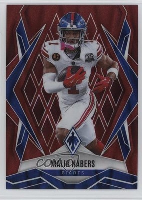 2025 Panini Phoenix Red Seismic 2/99 Malik Nabers #143 1t96