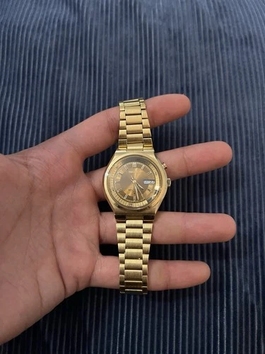 RARE! - 1970s Vintage Seiko Bell-Matic 17 Jewels Gold Watch Ref. 4006-6040