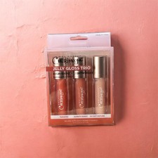 Cherimoya Jelly Lip Gloss Trio High Shine Light Vanilla Flavored NIB $30 MSRP