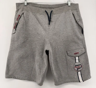 Vintage Pepe Jeans Men’s Sweat Shorts Gray Logo Patch Lounge Athletic Size L - Image 1 of 4