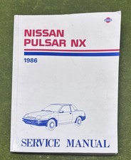 Nissan Pulsar NX 1986 Original Vintage Factory Service Manual OEM