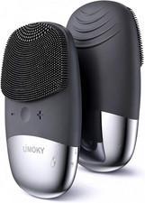 Facial Cleansing Brush, 3-In-1 Electric Silicone Face Scrubber, Vibrating Massag