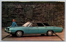 1968 Ford Ltd Four Door Hardtop Advertising Vintage Postcard Automobile