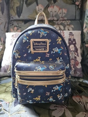 Walt Disney World 50th Anniversary Disney Parks Loungefly Mini Rucksack Blau