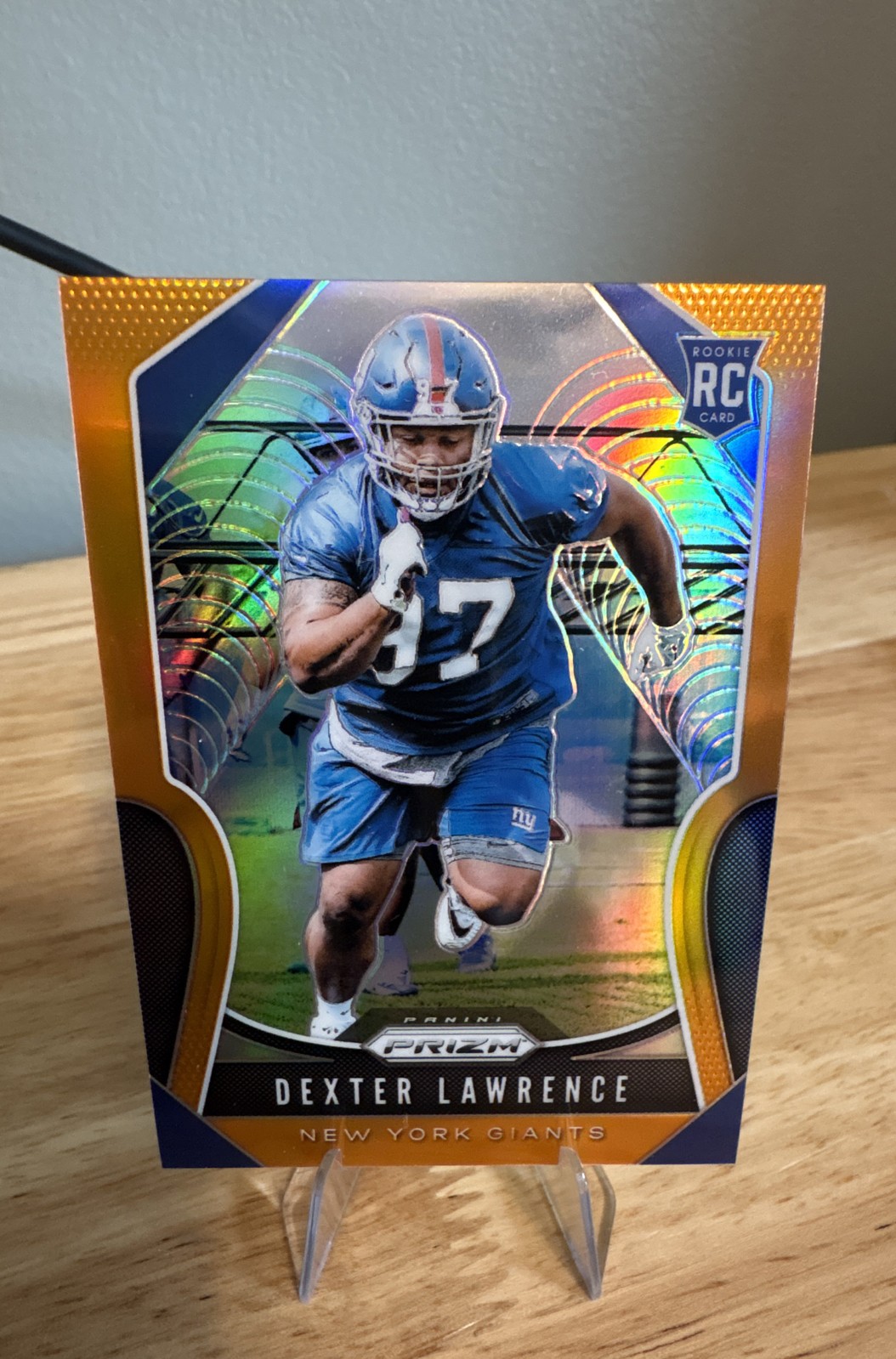Dexter Lawrence Panini Prizm #381 Orange