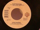 Fleetwood Mac,WB,"Seven Wonders"US,7" 45,1987 blues rock, Mint