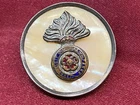 WW1/2 The Royal fusiliers Silver MOP Enamel Sweetheart Brooch w/fixing