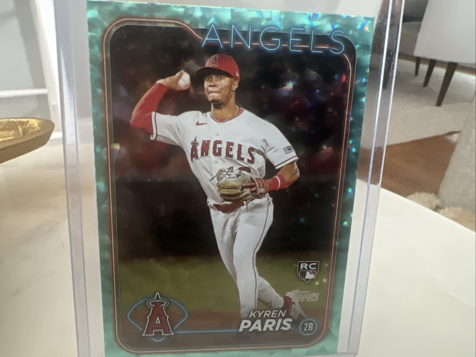 2024 Topps Series 2 - Kyren Paris #549 Aqua Foil /399 (RC)