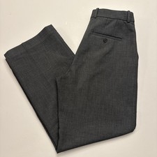 Aritzia BABATON Agency Pant High Rise Straight Leg, Heather Dark Grey Size 8