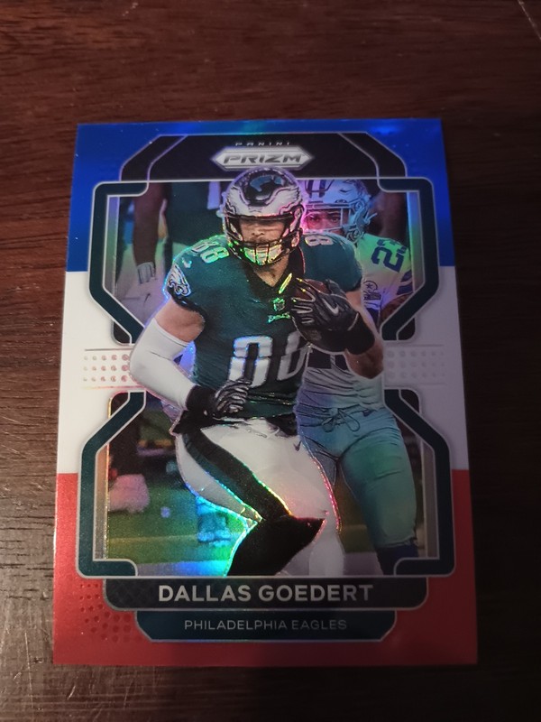 2021 Prizm Red White Blue Prizm Dallas Goedert