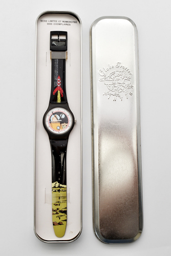 Tintin Lune Watch Collection 96's Hergé Moulinsart Citime Tintin Watch