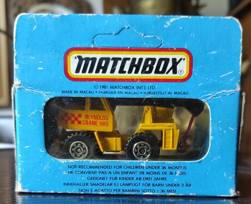 MATCHBOX LESNEY IRON FAIRY CRANE MB 42 GELB/SCHWARZ Neu, in ungeöffneter Packung - Bild 2 von 12