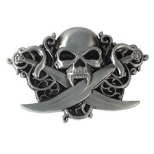 Pirates Skull Belt Buckle Cowboy Native American Motorcyclist SK-22 