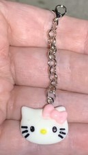 Hello Kitty Charm Zipper Pull  Keychain Add On Clip 