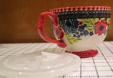 Pioneer Woman Dazzling Dahlias Soup Bowl/Large Coffee Cup Mug with LID 27oz