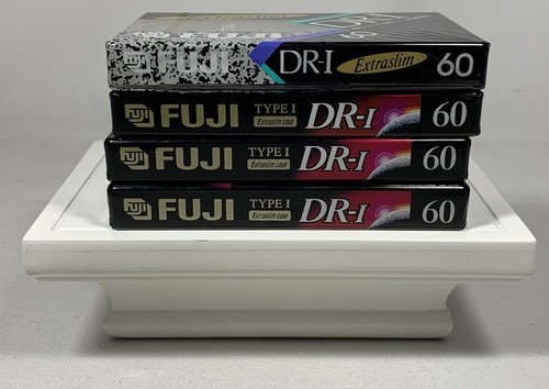 Fuji Audio Cassette DR-I Normal Bias 60 Minutes DR-1 Type 1 Extraslim Lot (4)
