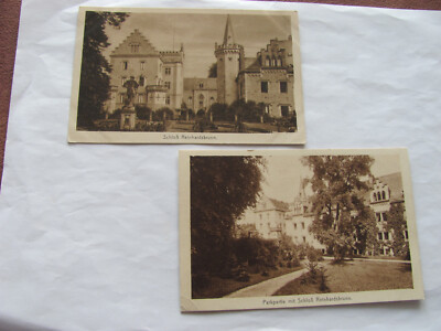 AK  2 x Schloß Reinhardsbrunn. ungel
