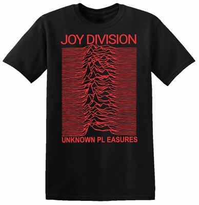 Joy Division Unknown Pleasures T-Shirt Factory Records Herren Damen rot englisch