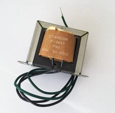NEW - STANCOR P-8657 TRANSFORMER - Pri 117VAC - Sec 12VAC - 1500 Vrms - 20 VA