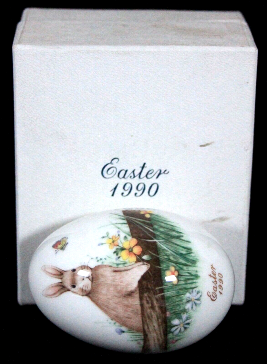 RARE! VINTAGE NORITAKE EASTER EGG 1990 LIMITED EDITION 20th