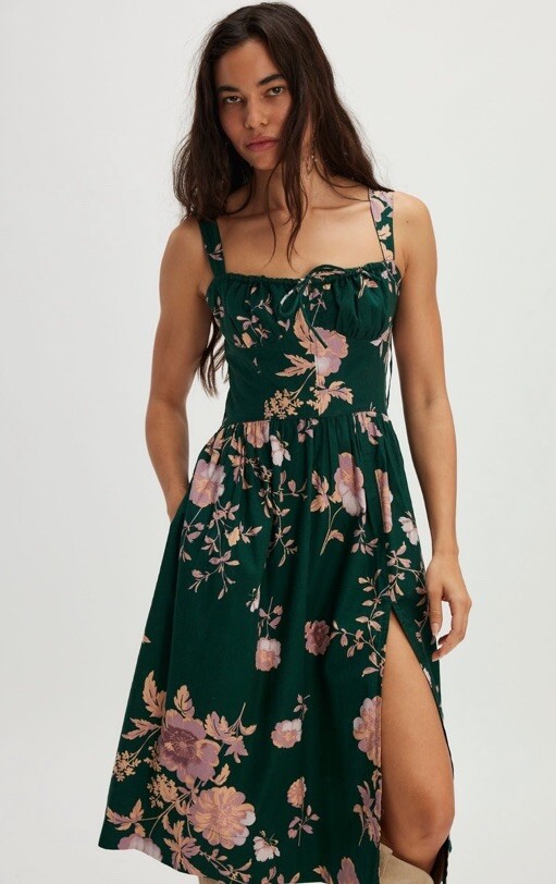 Детское бюстье Free People Laters из хлопка миди-платья XS