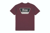 Brixton Linwood T-SHIRT Neu Burgundy Gr: M Brixton Supply