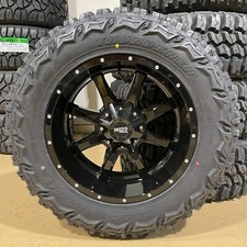 4 20x10 Moto Metal Mo970 Black Wheels 35 Mt Tires 8x170 Ford Super Duty F250