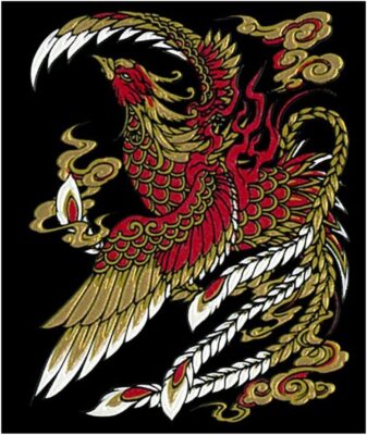 Aufkleber Handy Hülle Dekoration Makie mobile Sticker Japan Phönix