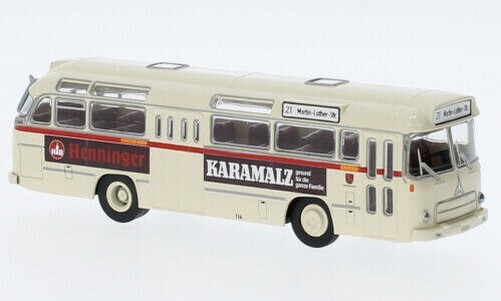 Brekina 59536 - 1/87 Magirus Saturn II, Mainz - Henninger Karamalz 1962 - New