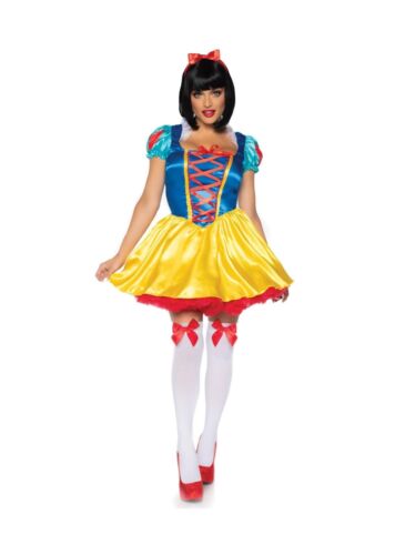 Leg Avenue Women's 2 Piece Fairytale Sexy Snow White Costume - Picture 1 of 4