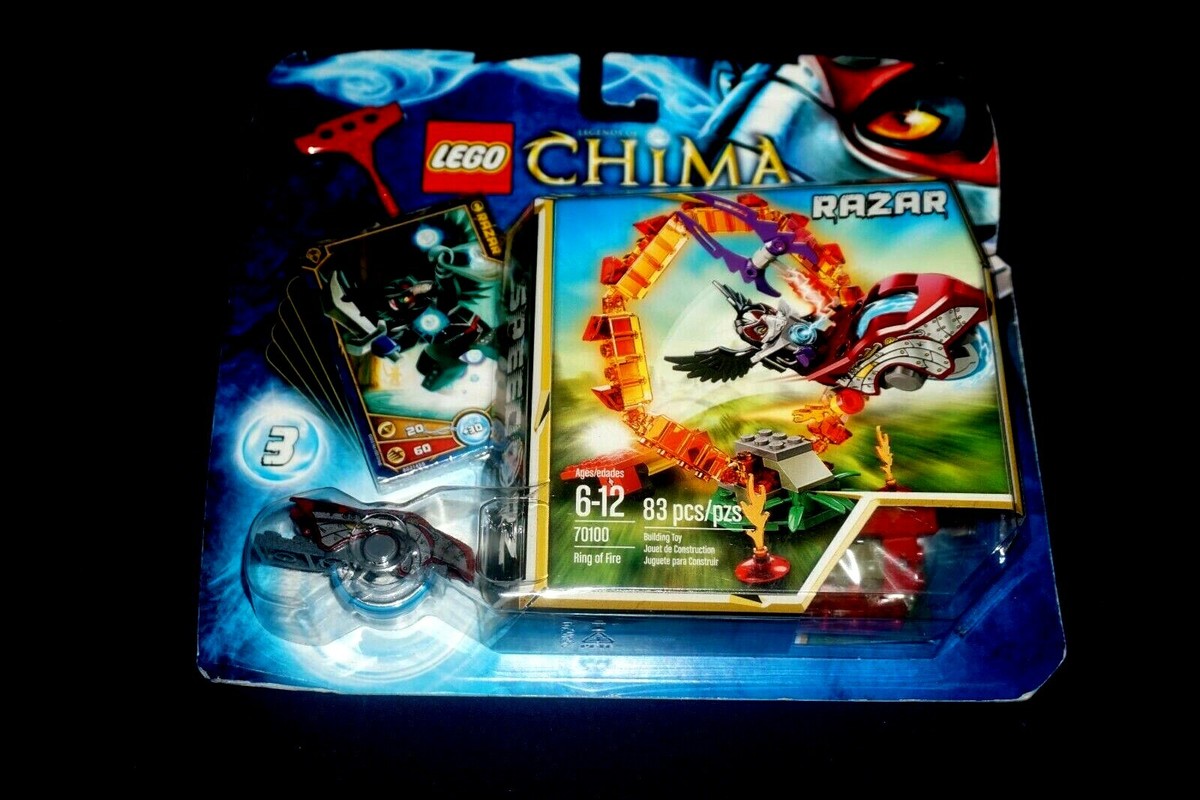 LEGO LEGENDS OF CHIMA SPEEDORZ RAZAR RING OF FIRE 70100 83 PCS