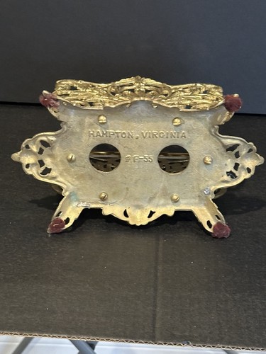 Vintage Bradley & Hubbard Art Nouveau Style Solid Brass Letter/Napkin Holder - Picture 5 of 5