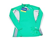 NRS Women's H2Core Hydrosilk Rashguard Long Sleeve Shirt Green Gray XS
